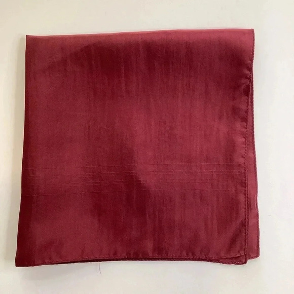 2/$30 ROBERT TALBOTT Burgundy Paisley Silk Tie & Pocket Square - Picture 12 of 16